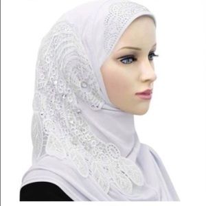 BUNDLE NWT 5 assorted colors embellished hijab